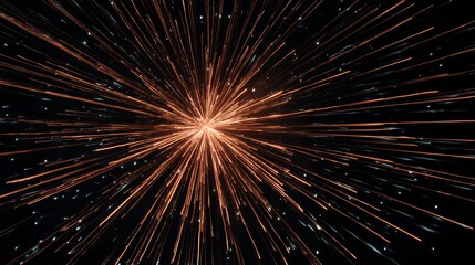 Vibrant explosion of light, showcasing dynamic sparks radiating outward against a dark backdrop.
