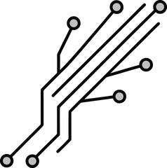 Modern Vector of Dancing Data Streams Visualizing Info