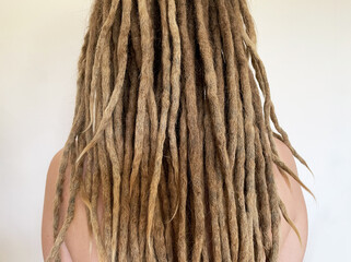 Light Blonde Dreadlocks at the Back