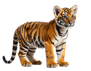 Obraz premium tiger isolated on white background