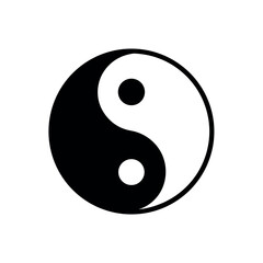 Yin Yang Balance Logo Icon Vector Illustration