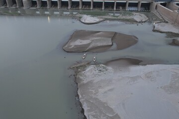 Bridge over the river Sindh in Pakistan