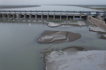Bridge over the river Sindh in Pakistan