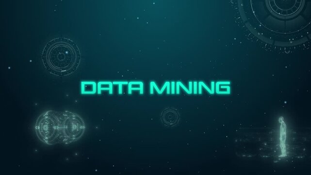 Technology Hud Digital Word Data Mining