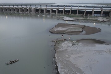 Bridge over the river Sindh in Pakistan