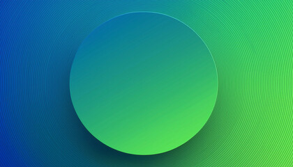 Abstract circular graphic with concentric lines and a vibrant green-blue gradient, ideal for modern backgrounds or digital designs.