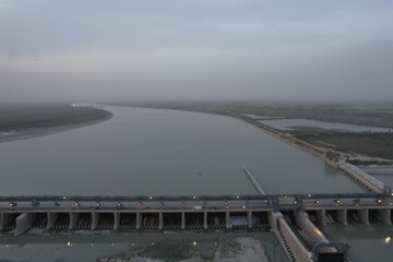 Bridge over the river Sindh in Pakistan