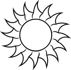 Sun Crest Divider Made from Sharp Seed Swirls