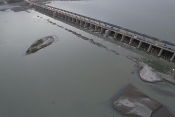 Bridge over the river Sindh in Pakistan