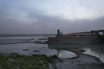 Bridge over the river Sindh in Pakistan