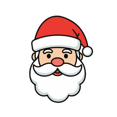 Santa Claus illustration featuring a cheerful, iconic character.