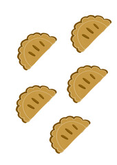 Empanadas Icons – Chilean Food Illustration for September Celebrations