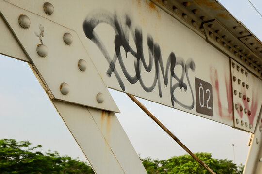 Rusty Truss Railway Bridge – Hanoi, Vietnam