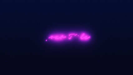 Minimal Neon Title Animation for Wide Screen