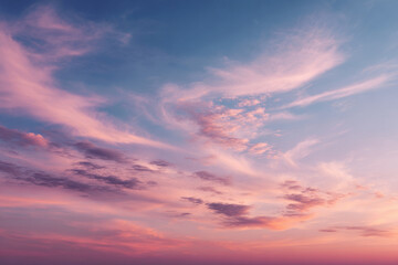 Fototapeta premium photorealistic ultraminimalist image of serene sunset sky perfect as modern website background