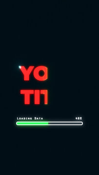Upload Bar Pixels Scan Title Animation for Vertical Stories
