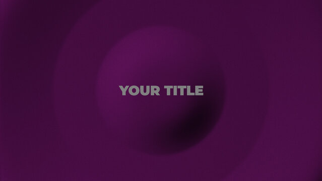 Elegant Minimal Long Shadow Title Animation for Wide Screen