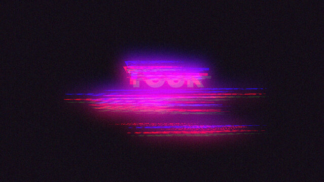 Fast Modern Glitch Title Animation for Wide Screen