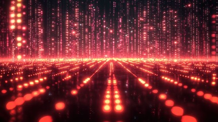 Digital crimson field of light streams