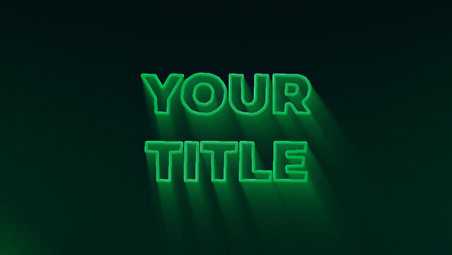 Elegant Clean Shadow Title Animation for Wide Screen