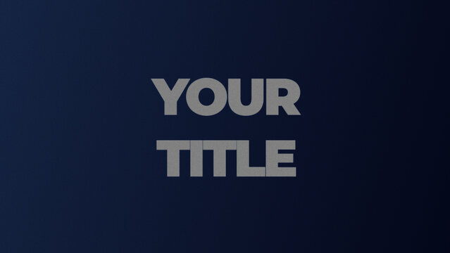 Light Rays Title Animation for Wide Screen