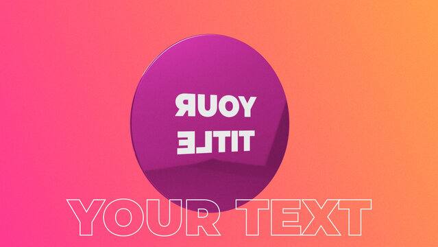 3D Circle Rotating Loop Title Animation for Wide Screen