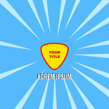 Comic Book Bubble Title Animation for Square Posts