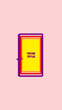 LGTBI Pride Doors Loop Title Animation for Vertical Stories