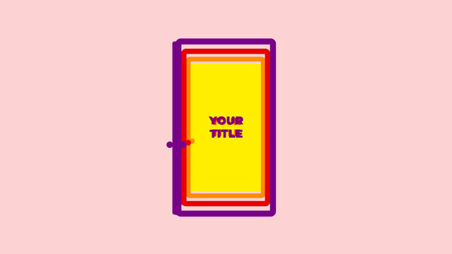 LGTBI Pride Doors Loop Title Animation for Wide Screen