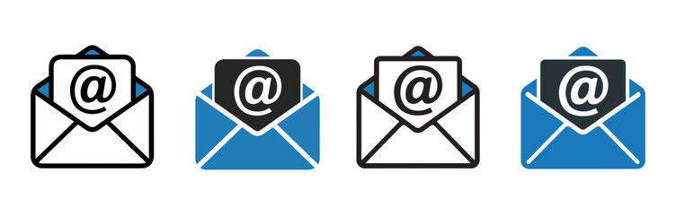 email icon set for app and web

