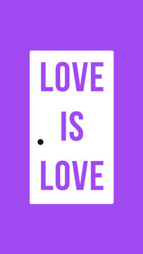 LGTBI Pride Opening Doors Loop Title Animation for Vertical Stories