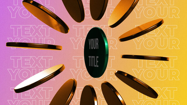 Elegant 3D Circles Title Animation for Wide Screen