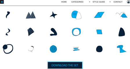 Collection of Abstract Geometric Minimalist Logos