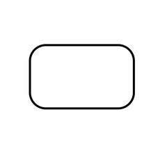 Modern geo rounded rectangle 