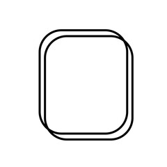 Modern geo rounded rectangle 