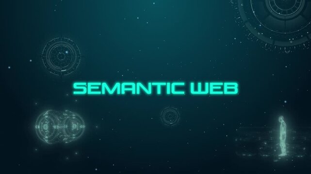 Technology Hud Digital Word Semantic Web