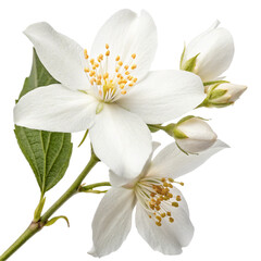 Jasmine bloom isolated on transparent background  
