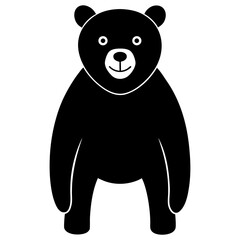 


4



New
Fine-tune
Variate
Vector
4000
4000
0


Linocut


A cute, minimalist black silhouette of a bear with a white eye and a curved white smile stands on a white background.
