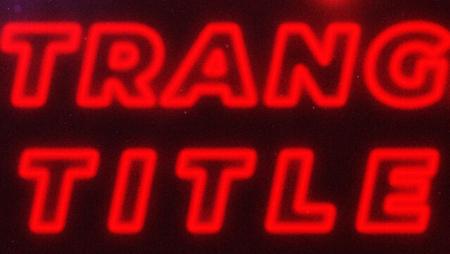 Retro Strange Title Animation for Wide Screen