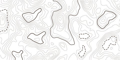 Abstract vector illustration. Contour vector map. Topographic map lines background