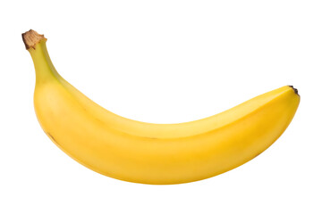 Ripe Yellow Banana On Transparent Background