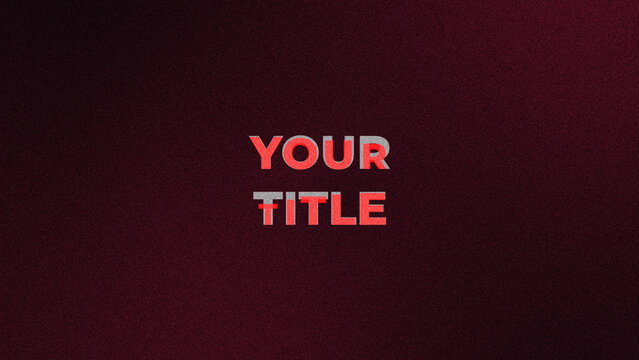 Elegant Waves Title Animation for Wide Screen