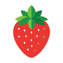 Obraz premium strawberry vector illustration