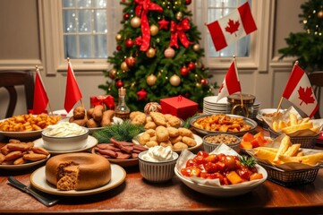 traditional canadian christmas feast