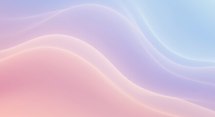 Obraz premium Abstract Pastel Gradient Background with Flowing Waves