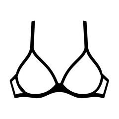Bra isolated on transparent or white background, vector illustration. Women's bra design template for lingerie mockup