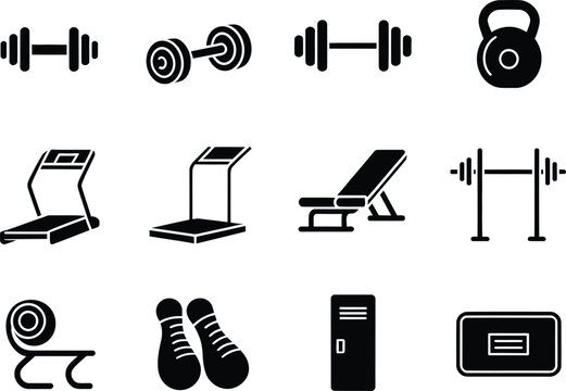 Gym Equipment Clipart: Ultimate Free Vector Collection for Fitness Fans