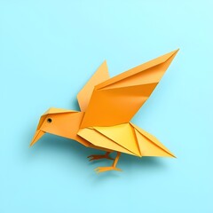 origami paper bird