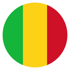 flag of Mali circle