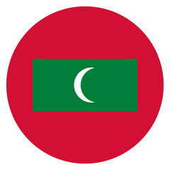 Flag of Maldives circle